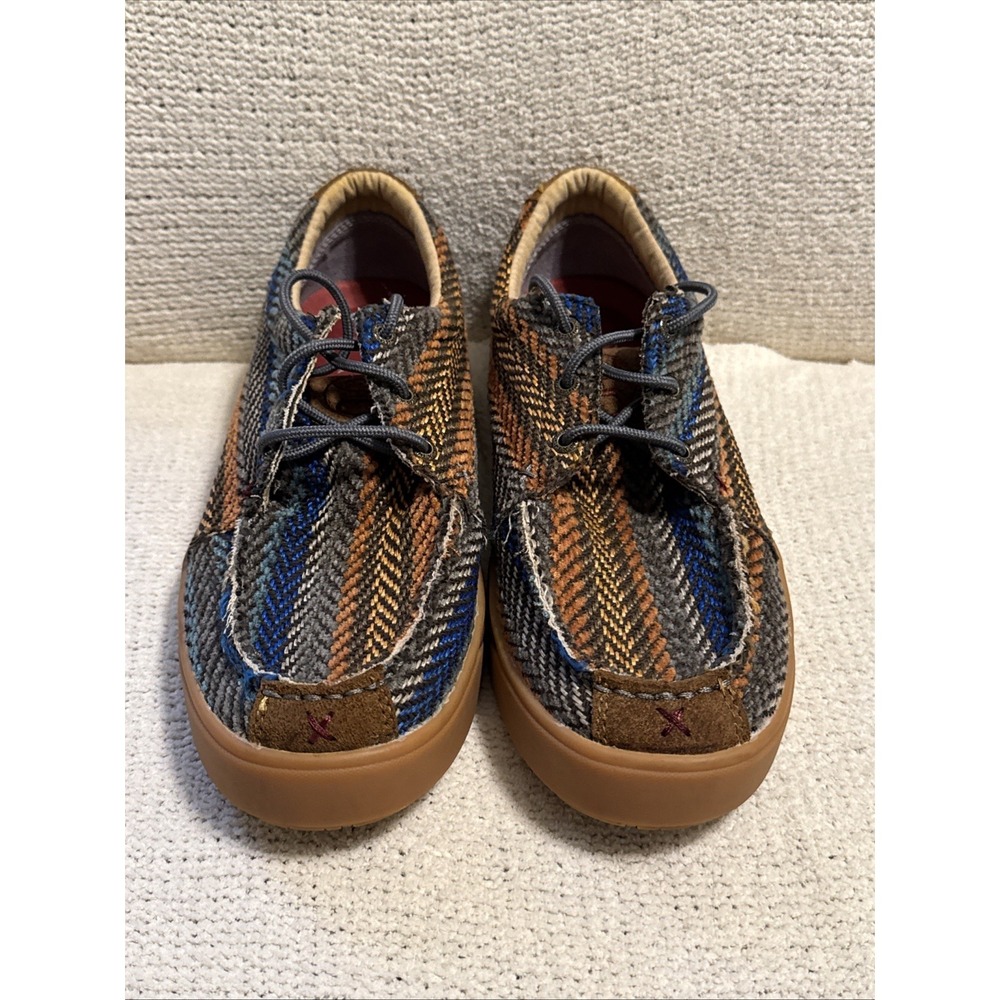 Hooey Twisted X Loper MHYC012 Mens 8.5M Plaid Aztec Casual Moc Toe Shoes - Picture 2 of 8